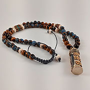 Tibetan Amulet (OM Mantra Scroll) Prayer Vial Shamballa Necklace